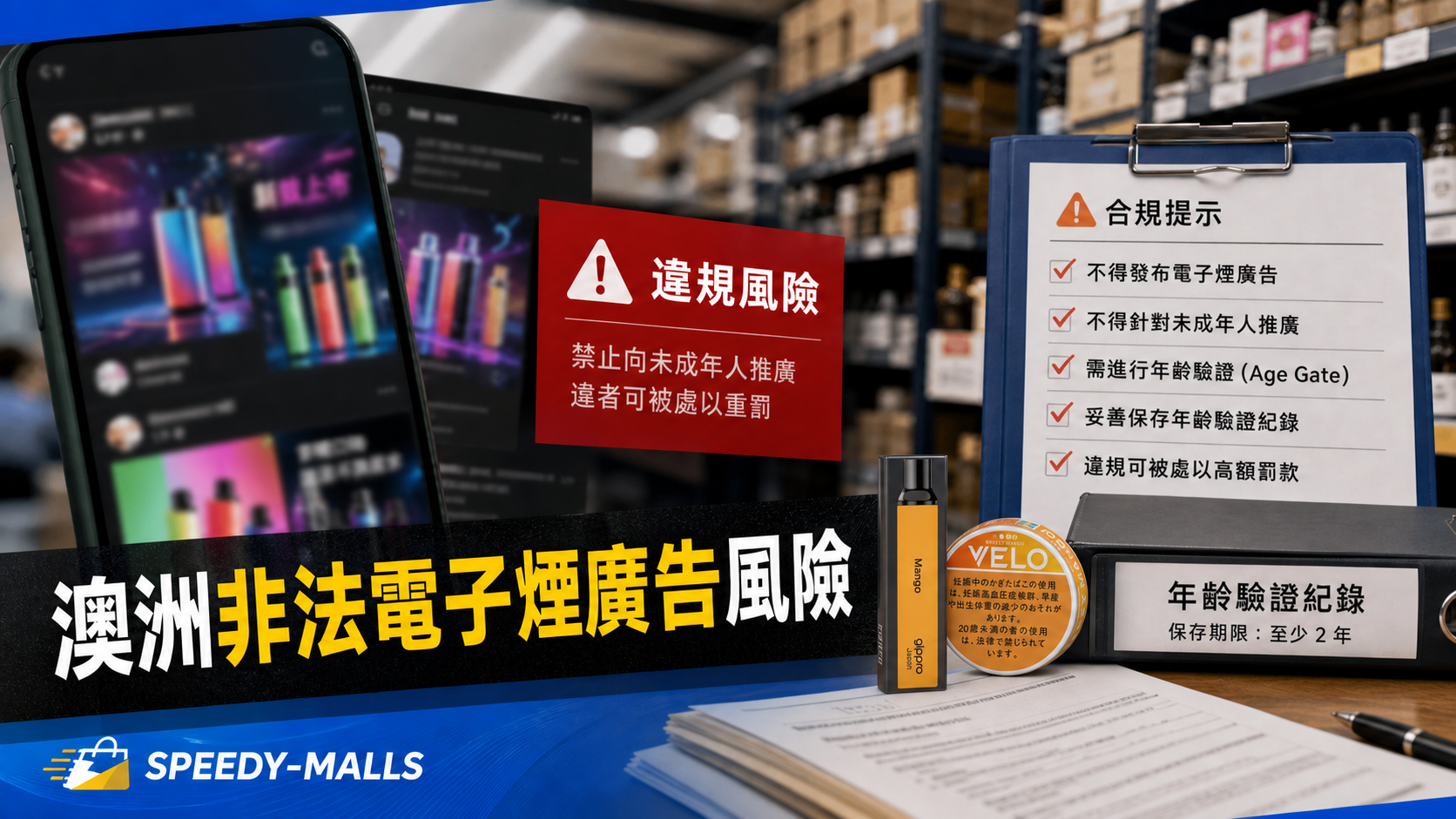 澳洲非法電子煙社交廣告：年齡閘、平台紀錄同圖片聲稱點樣寫