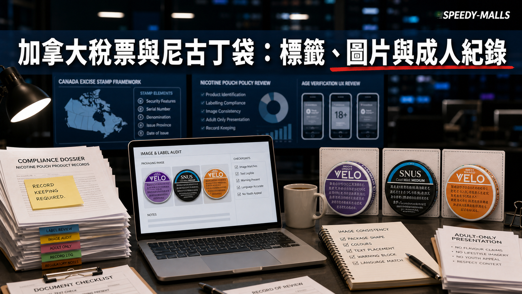 加拿大尼古丁袋與 vaping excise：稅票、標籤圖與成人紀錄同步 cover