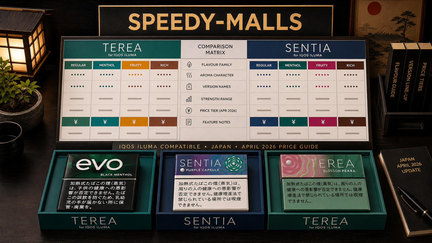 日本 TEREA 與 SENTIA 2026 口味、版本、價位比較：成人資訊頁怎樣寫得清楚 cover