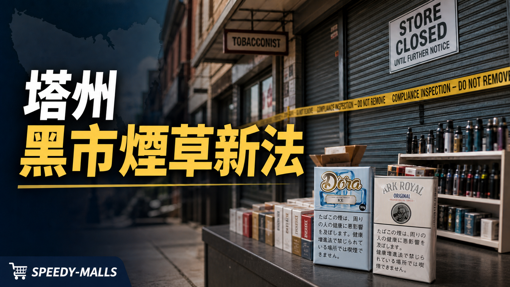 塔州黑市煙草新法：closure power、零售紀錄同產品圖邊界