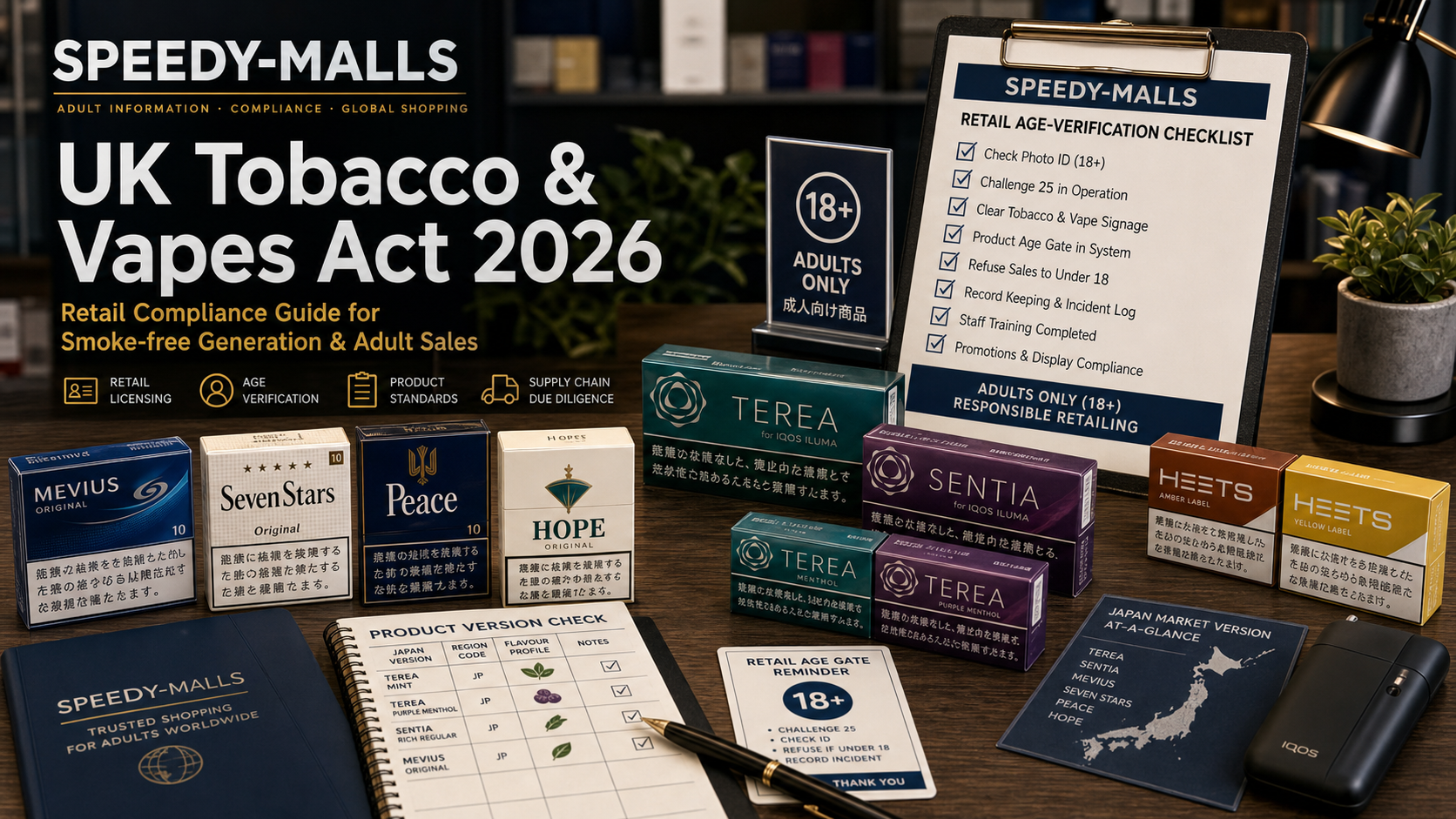 英國 Tobacco and Vapes Act 2026：無煙世代、零售牌照與成人買家合規整理 cover