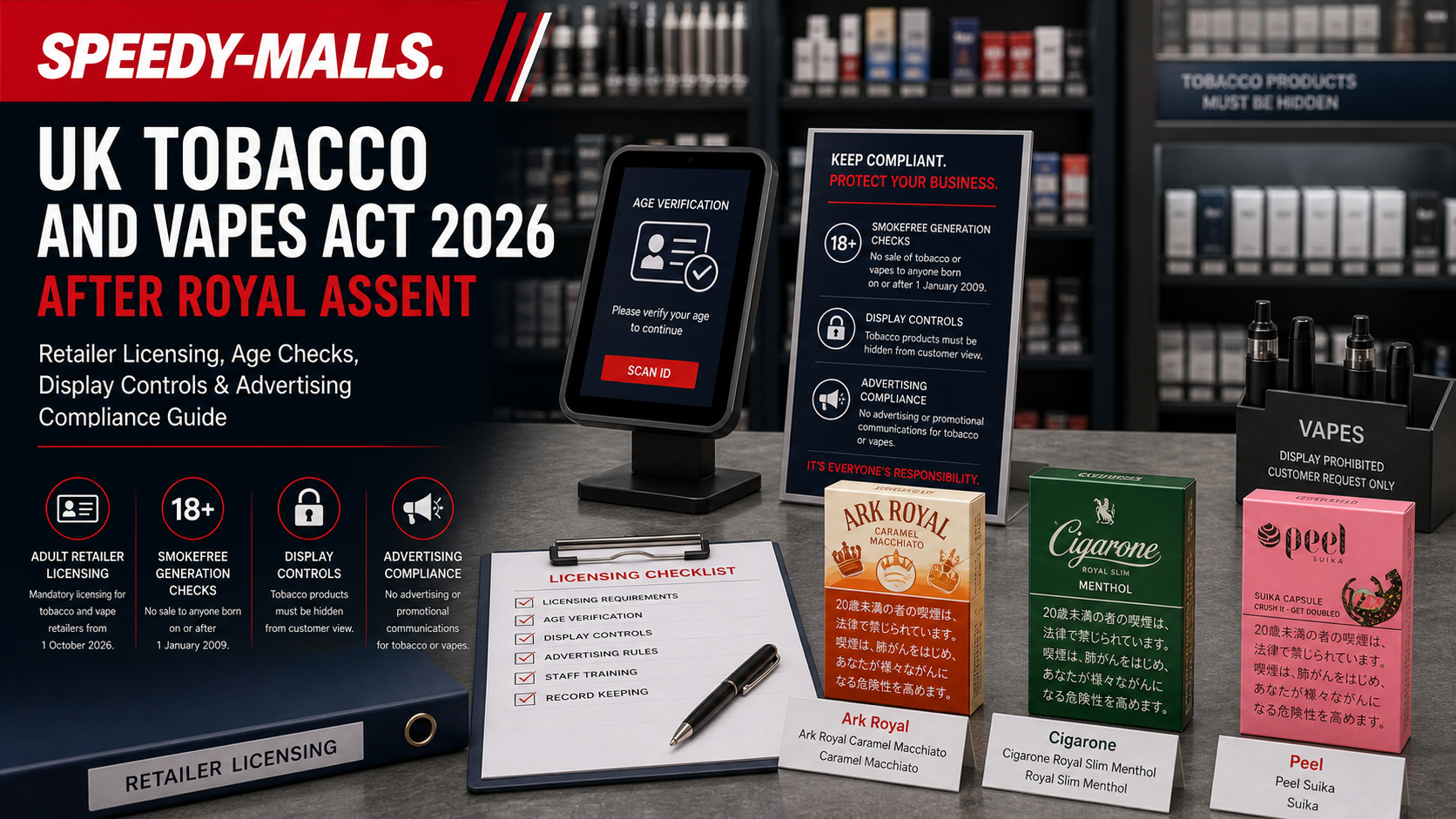英國 Tobacco and Vapes Act 2026 已成法：無煙世代、零售牌照與成人內容 SEO 讀法