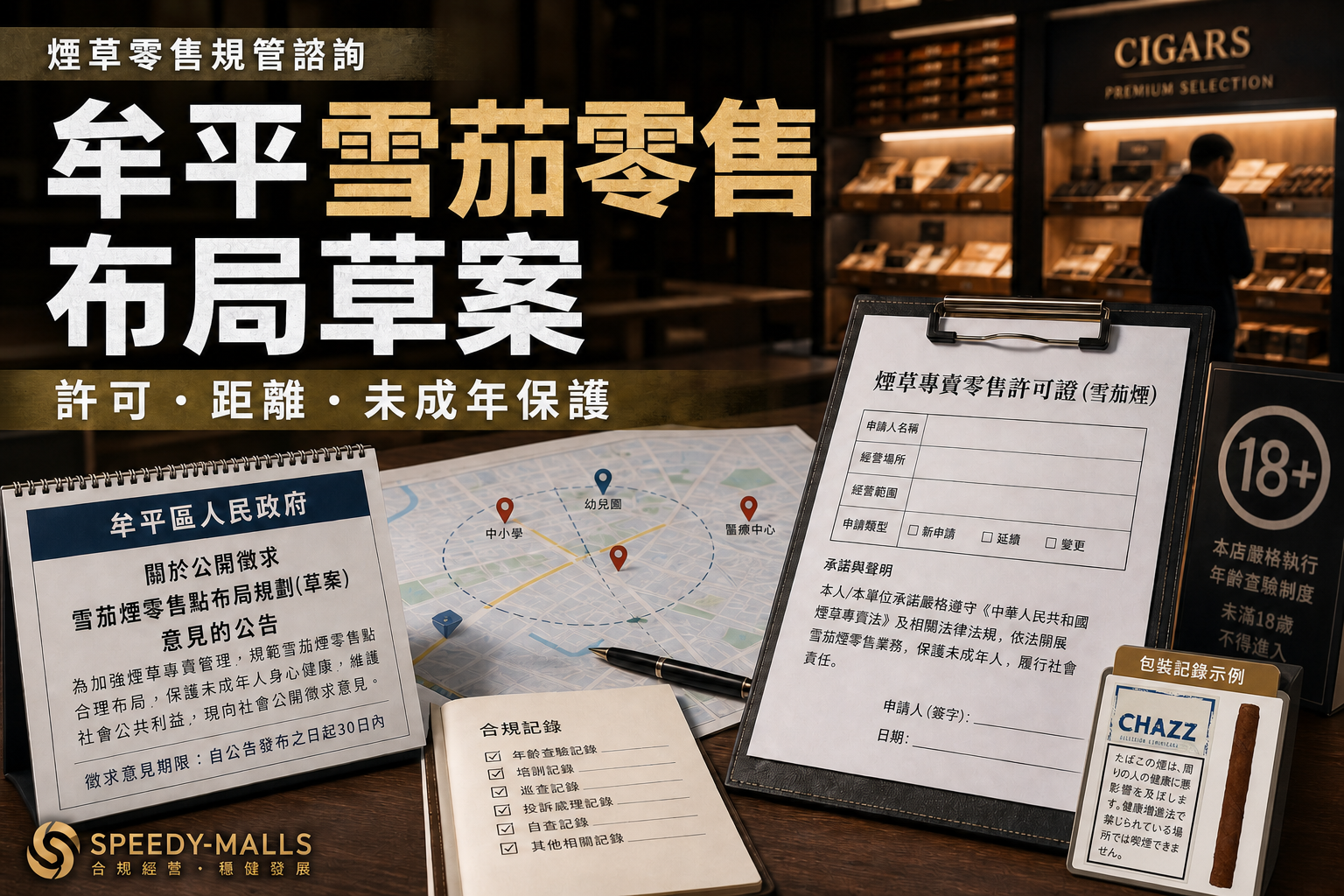 煙台牟平雪茄零售點布局草案：成人頁面要分清專項許可、間距與禁入場景 cover